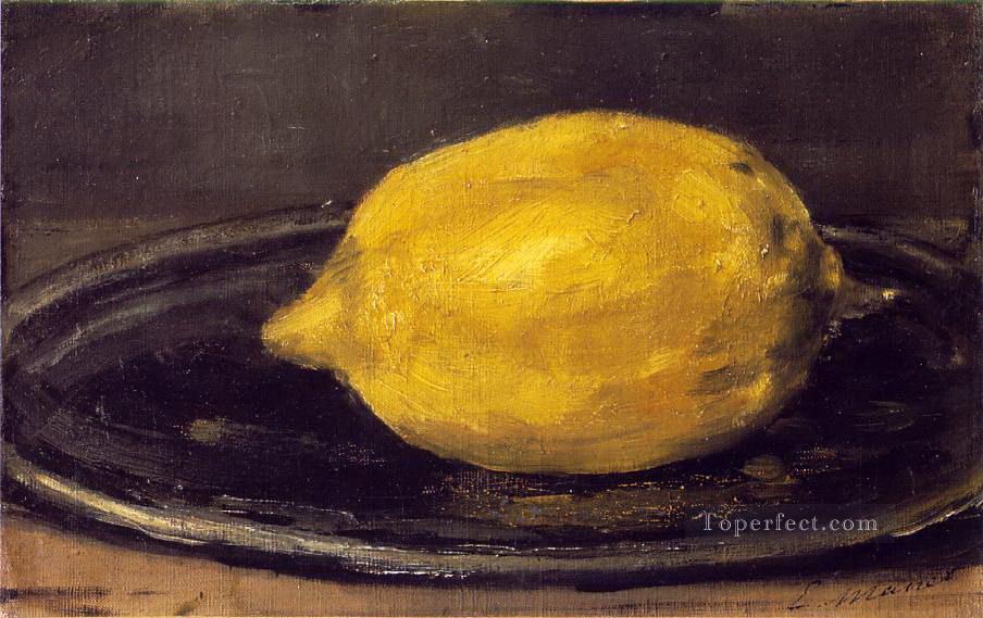 The Lemon Eduard Manet Impressionism still life Oil Paintings